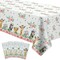 Safari Tablecloth for Girls - Disposable Jungle Party Tablecover Supplies, Jungle Animal Safari Theme Birthday Baby Shower Table Cloth Decorations - 4 Pack (54in x 108in)